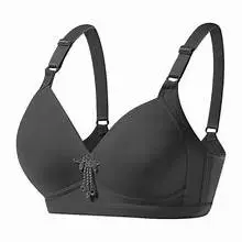 Simple Colorblock Seamless Bra, Comfy & Breathable Wireless Push Up Bra